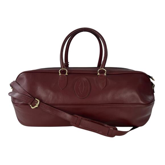Cartier Vintage Leather Duffel Bag - Picture 1 of 8